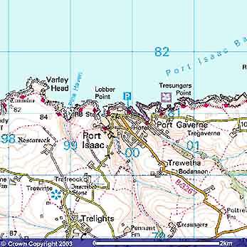 Port Isaac on the map
